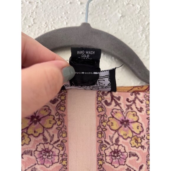 Angie Womens Paisley Kimono Duster Open Front Lightweight Boho Cover-Up - Picture 5 of 11